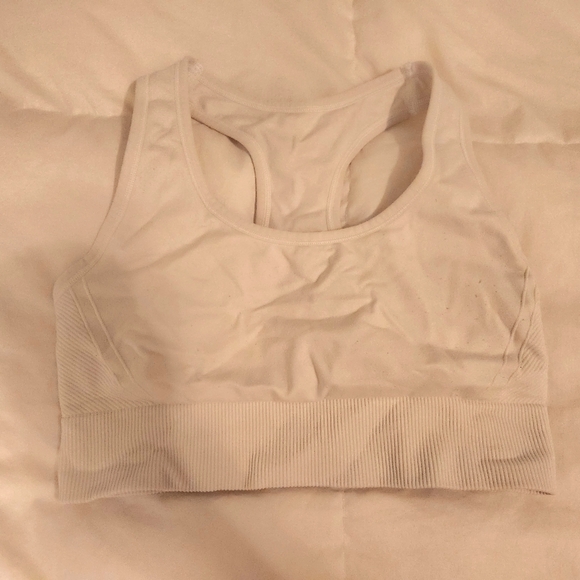 Forever 21 Cream Sports Bra Intimates - Picture 1 of 6